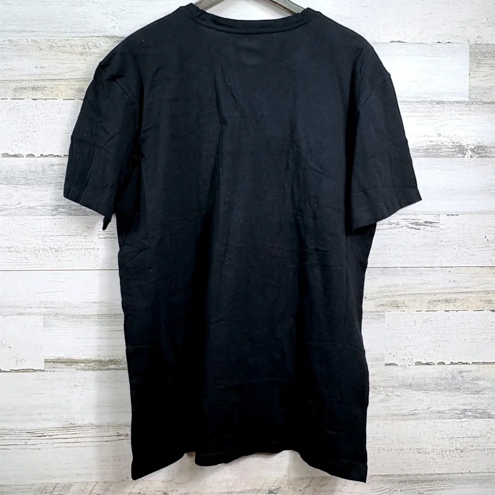 Lacoste V-Neck T-Shirt Mens XXL Black Supima Cotton Short Sleeve Old Money